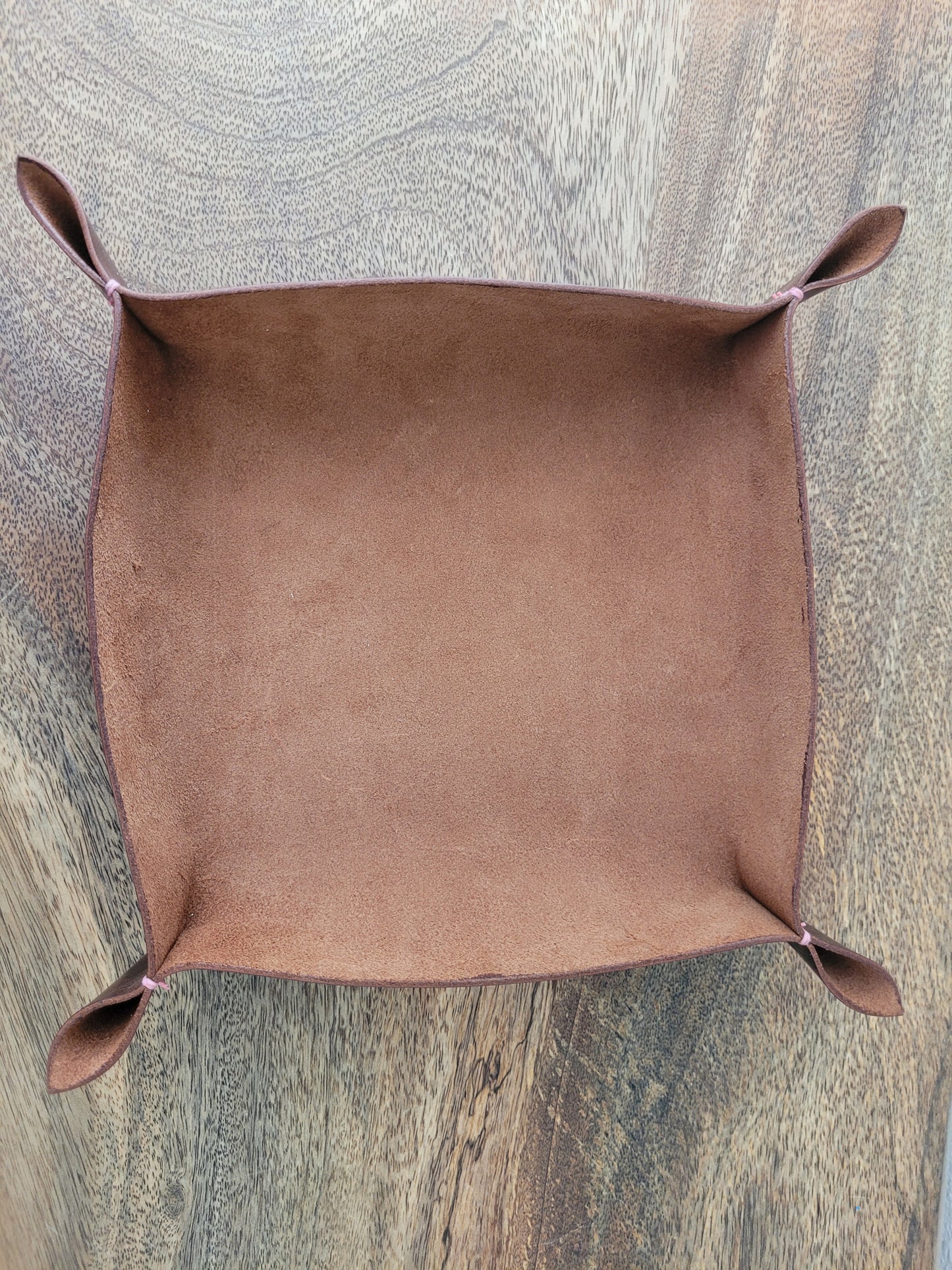 Vintage Cognac Leather Catchall